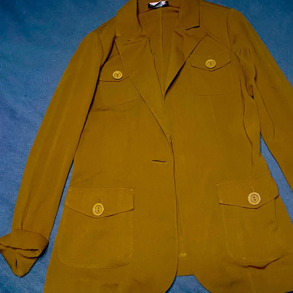 brown long jacket